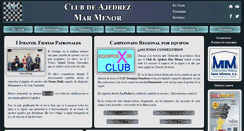 Desktop Screenshot of ajedrezmarmenor.es