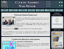 Tablet Screenshot of ajedrezmarmenor.es